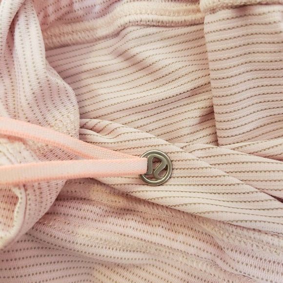 LuluLemon Pink Gray Bra Racerback Tank Top 6 EUC - Picture 4 of 5